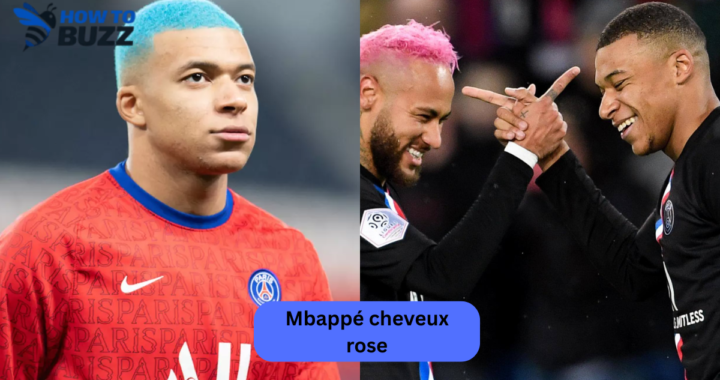 mbappe cheveux rose